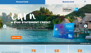 a credit card with a picture of a beach and trees