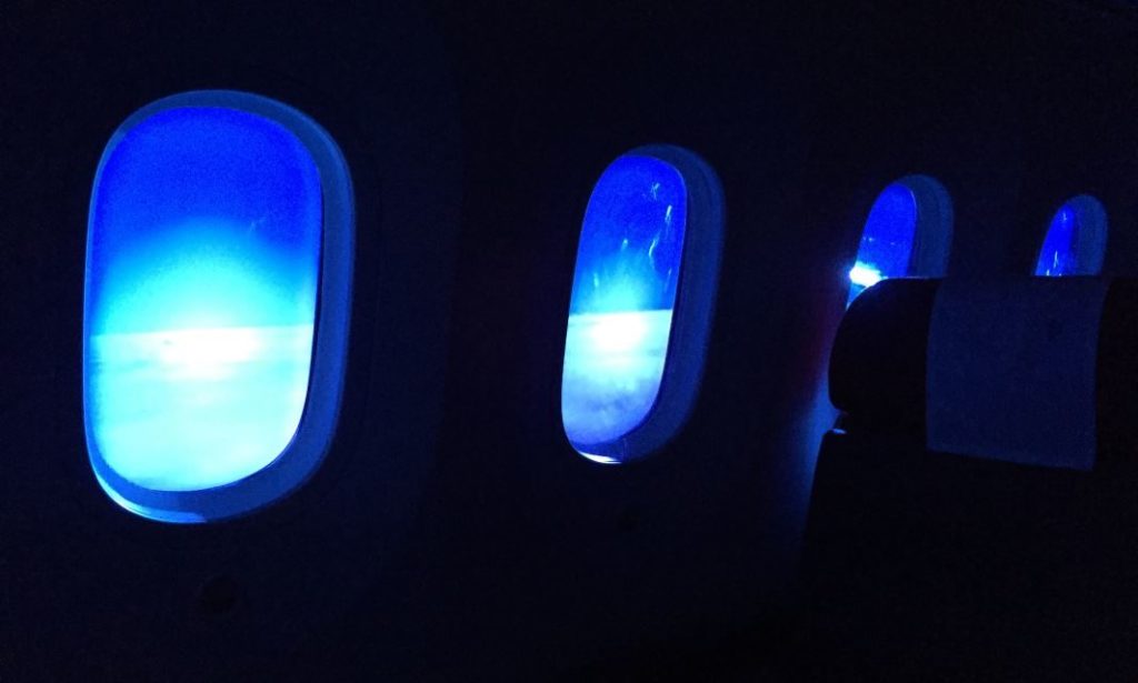 Window dimming on the 787 Dreamliner