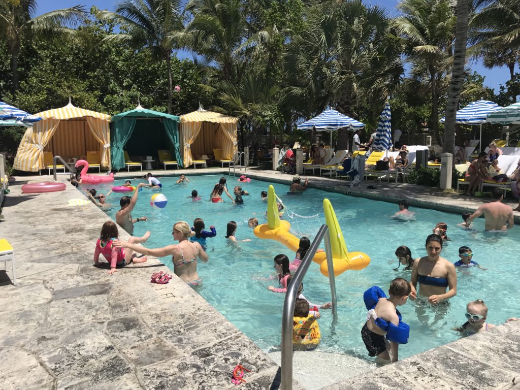 The Confidante Miami Beach family pool