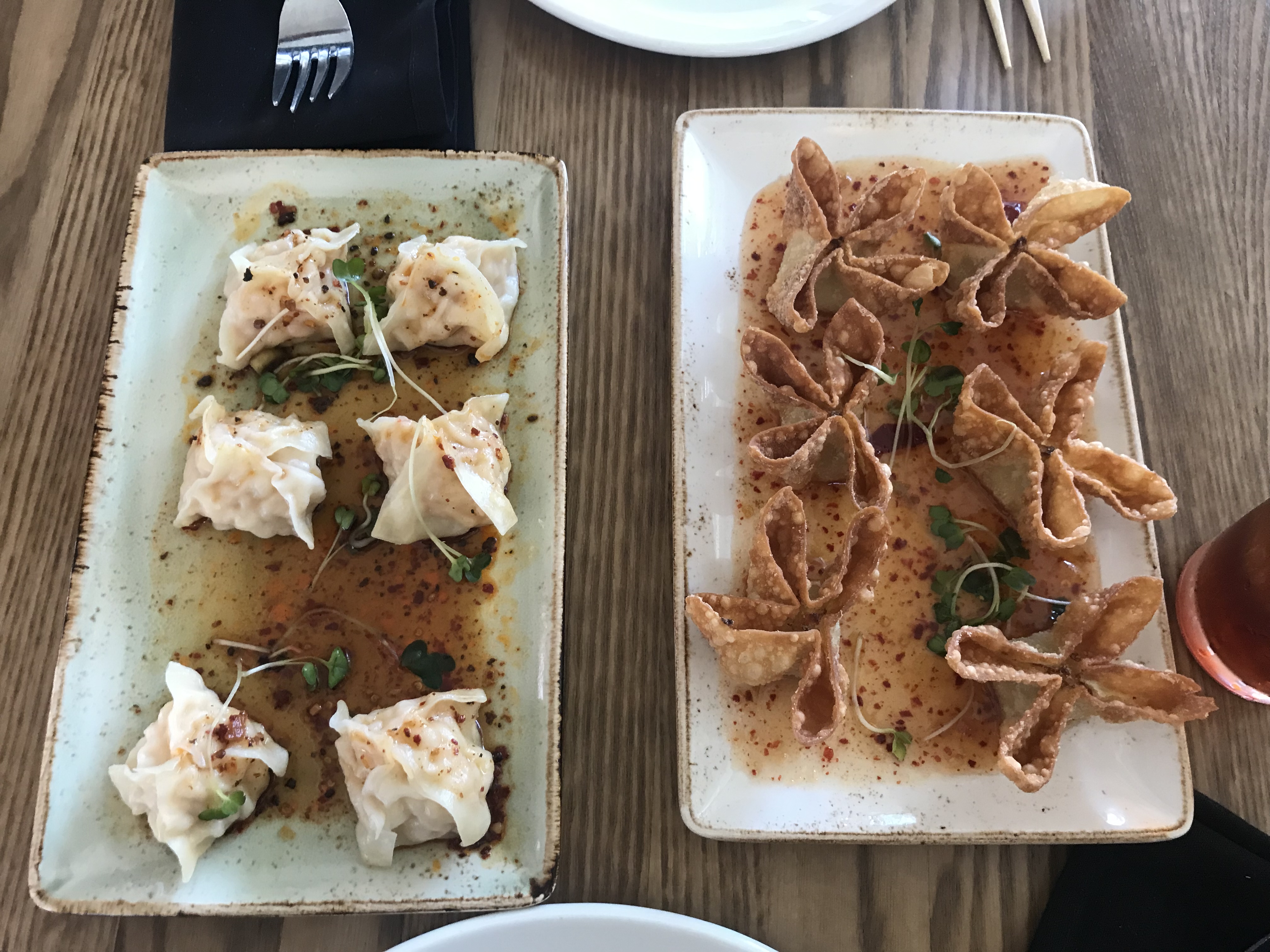 plates of food on a table