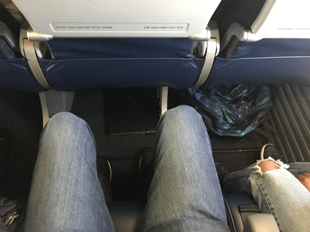 United 757 Economy Plus legroom