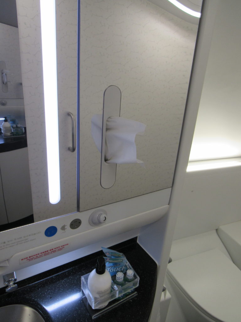 Korean Air A380 First Class Bathroom