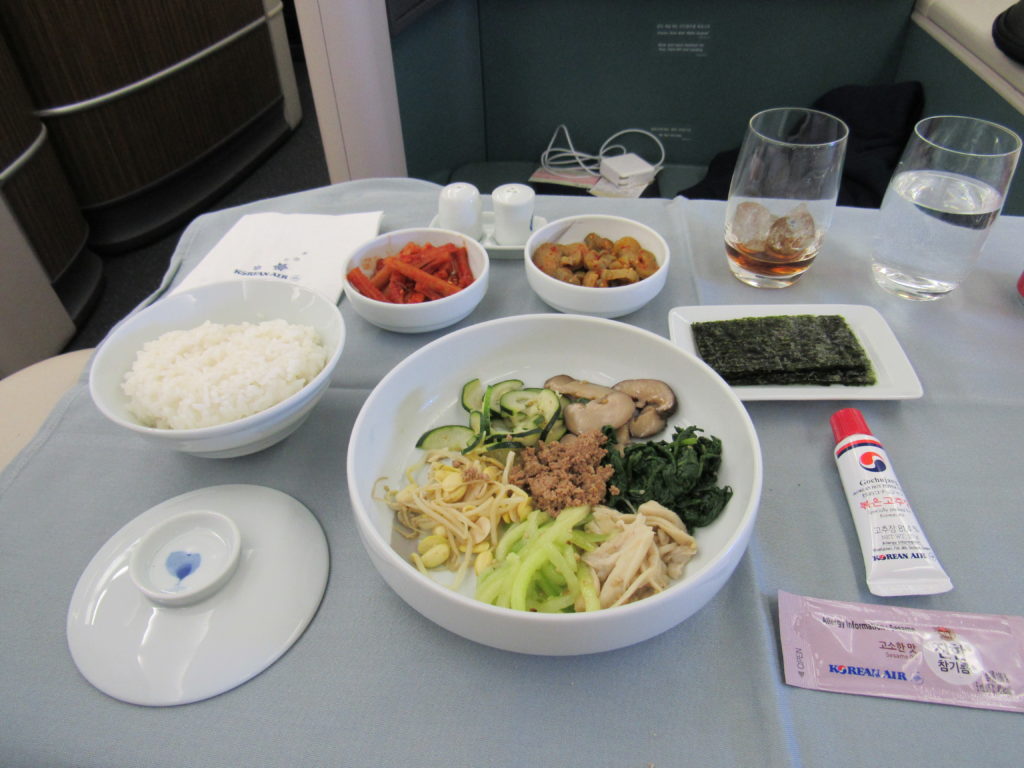 Bibimbap Korean Air A380 First Class