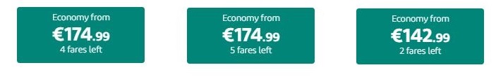 5 seats left at Aer Lingus