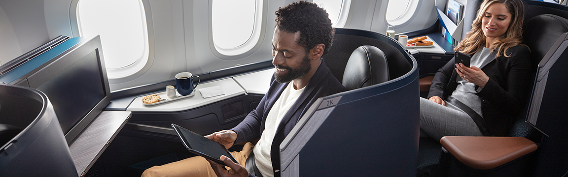 Get WestJet Gold status with one business class ticket, including award redemption
