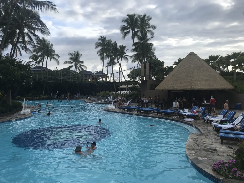 a pool with people in it