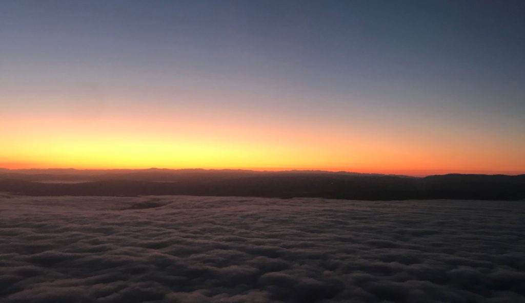 clouds and a sunset