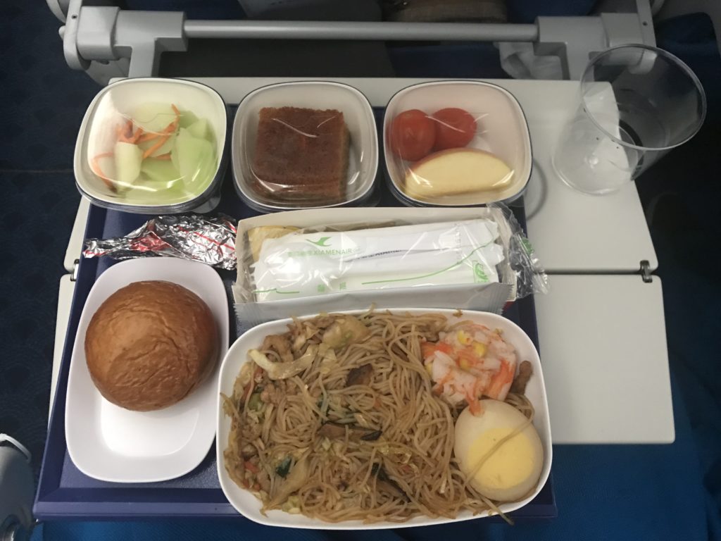 Xiamen Airlines 787 economy food