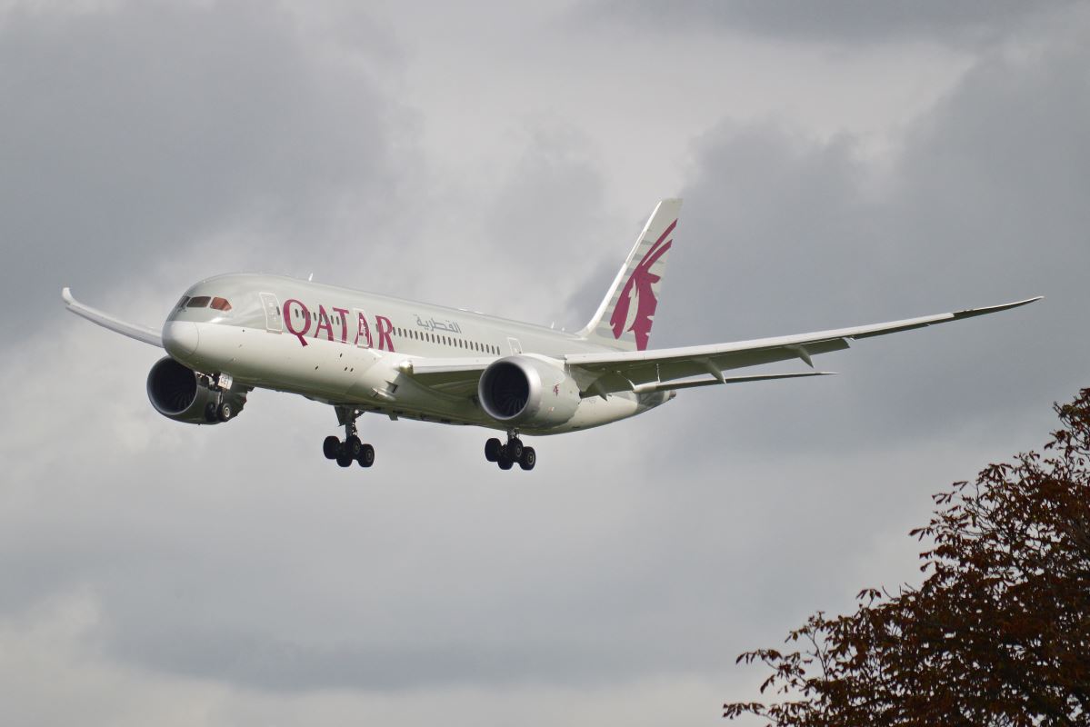 a plane flying in the sky