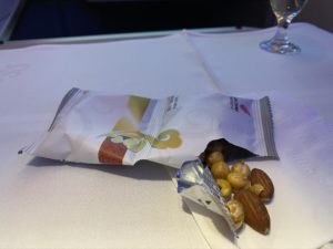a bag of nuts on a table