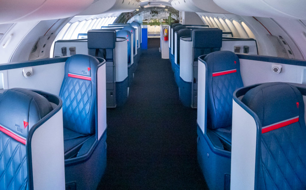 Delta One 747 Business Class Upper Seats