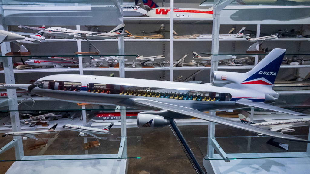 Delta Airlines Museum aircraft models