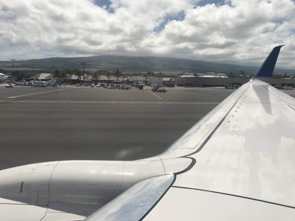 United 737-900 exit row - Kona