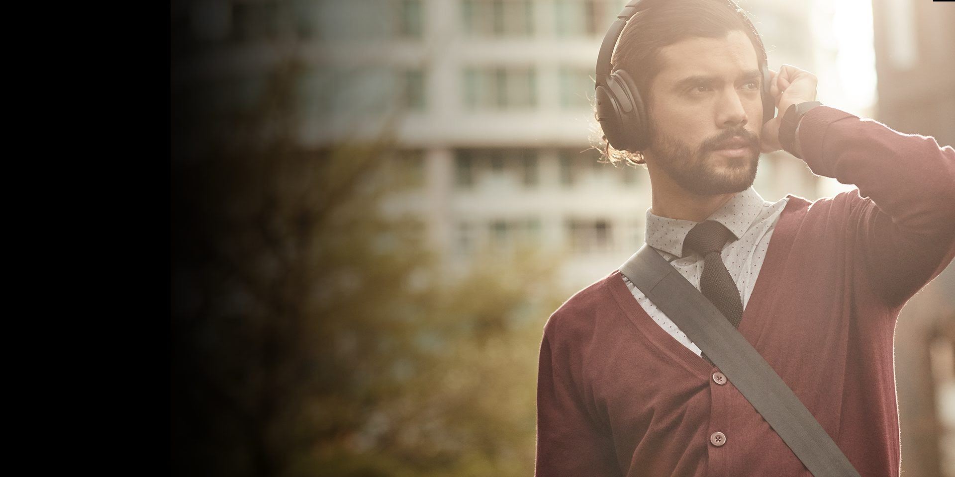 a man wearing headphones