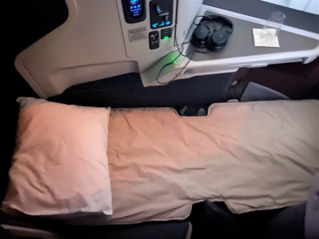 Cathay Pacific business class mattress topper