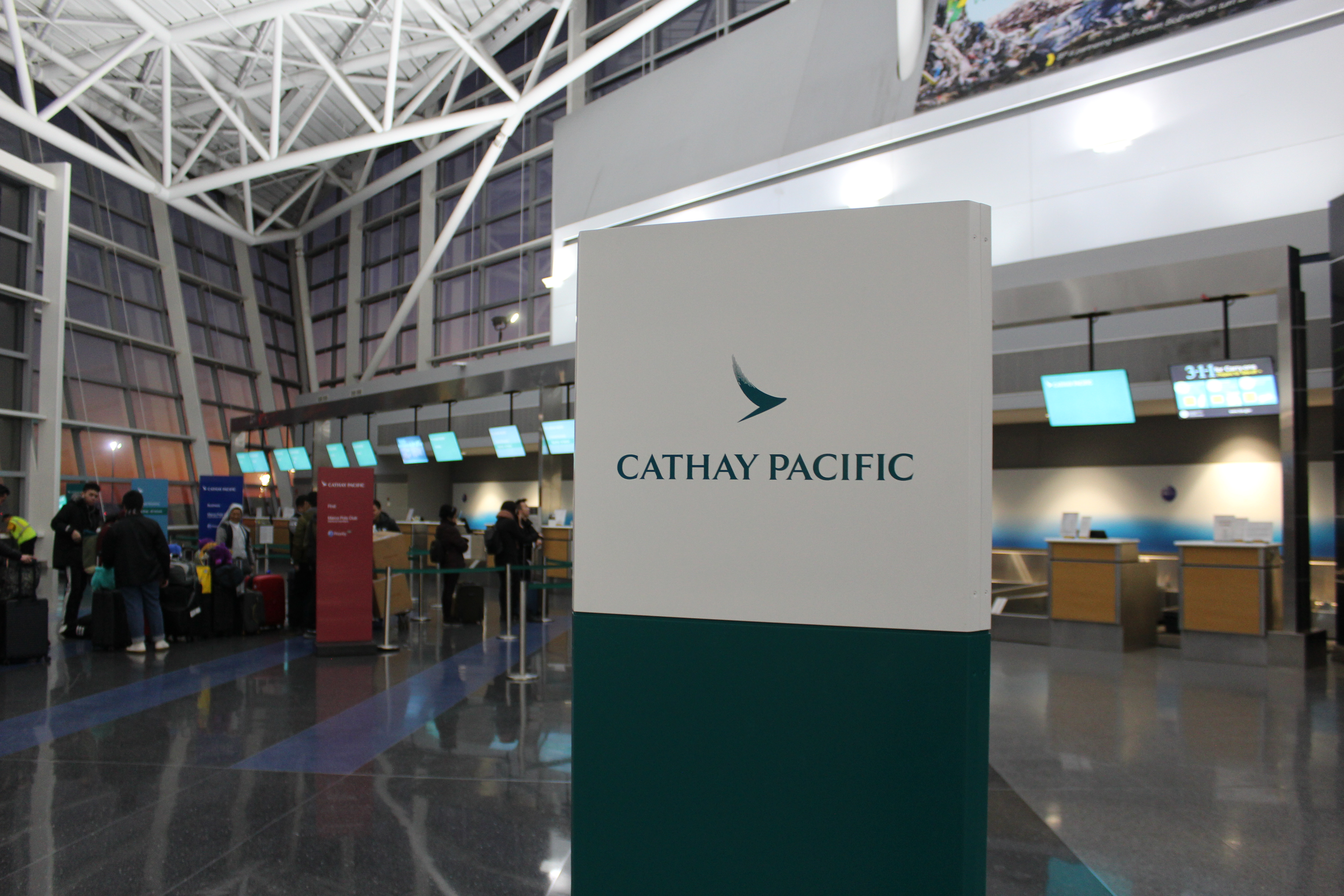 Cathay Pacific First Class Check-In