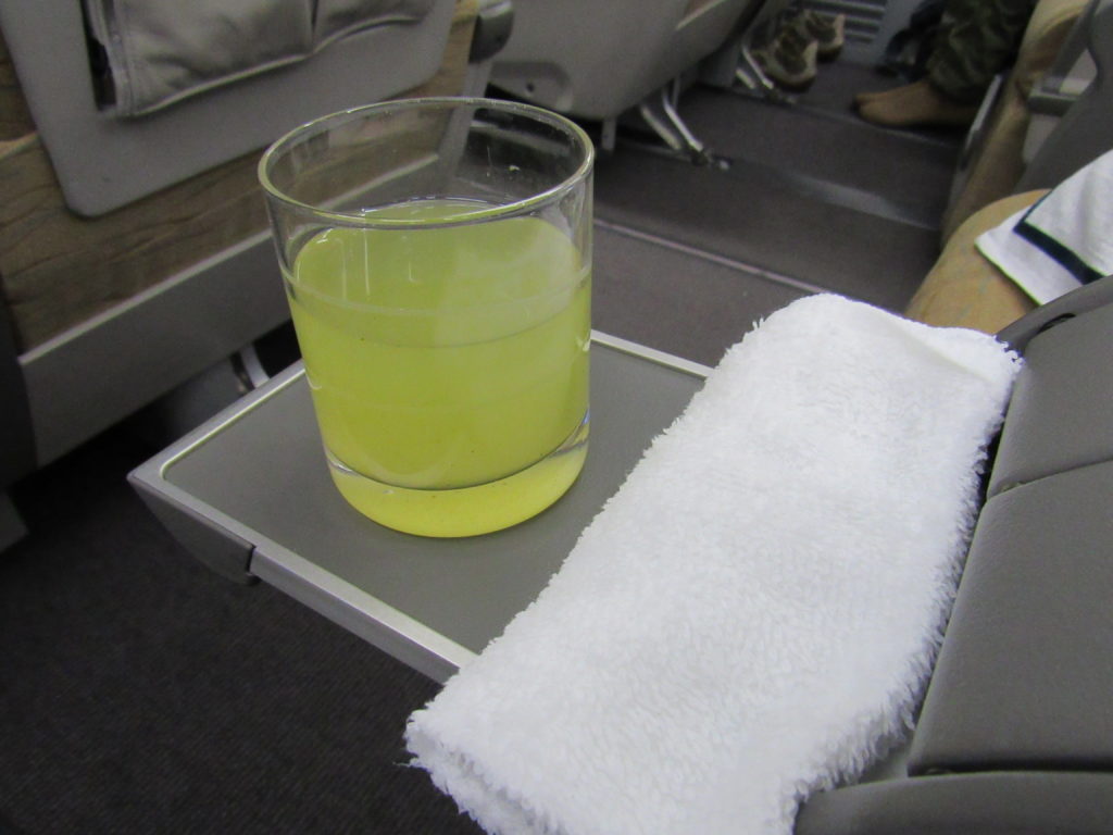 Mint Lemonade and Warm Towel