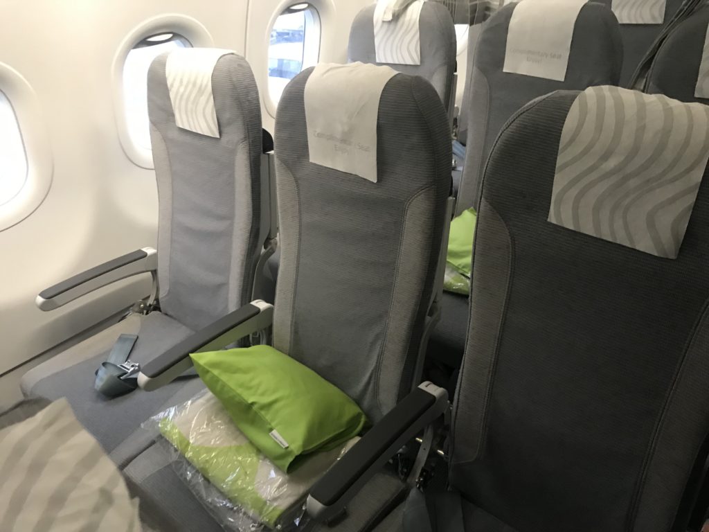 Finnair A321 economy seating