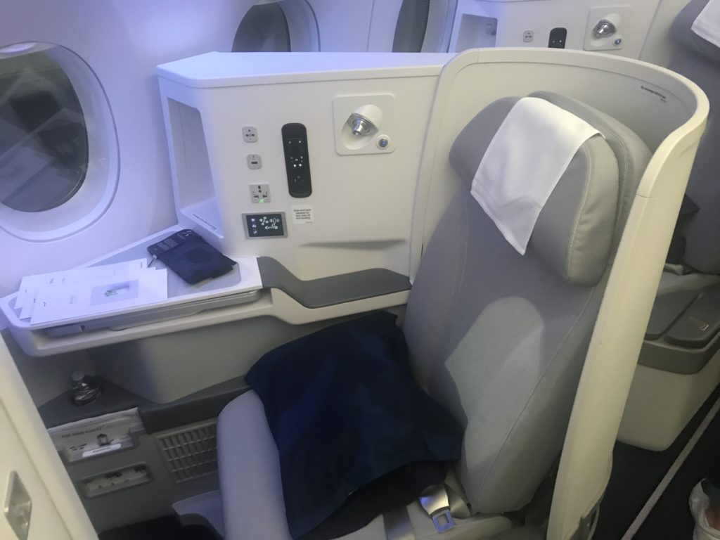 Finnair A350-900 business class seat