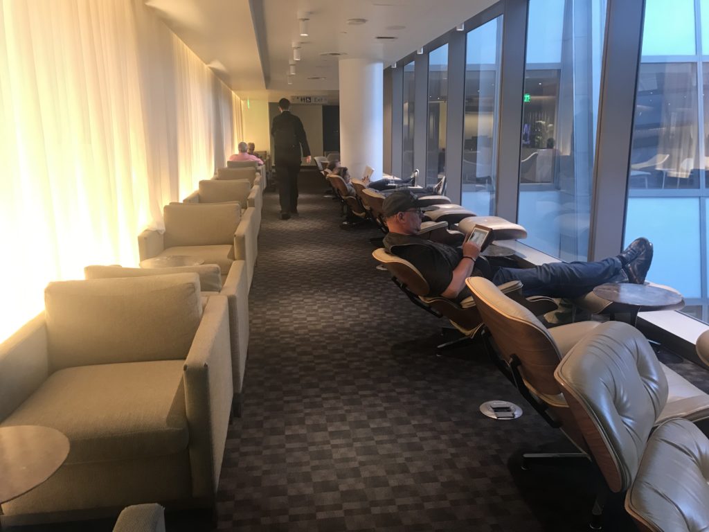 Oneworld Business Class Lounge LAX seating