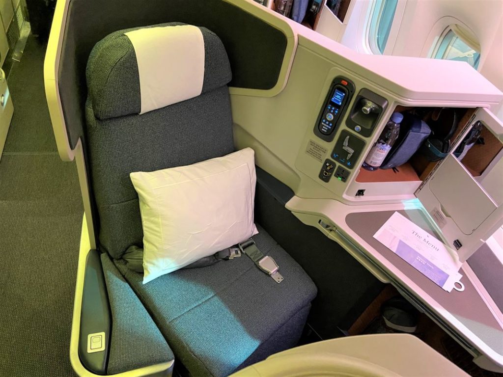 Cathay Pacific business class seat 11A