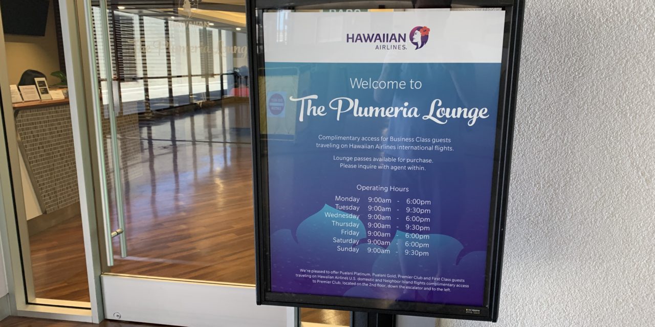 Review: Hawaiian Airlines Plumeria Lounge at Honolulu Airport