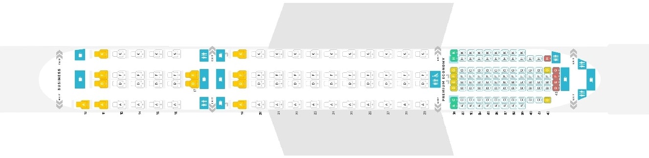 The non-reclining economy seats on British Airways' A350s - Business Traveller