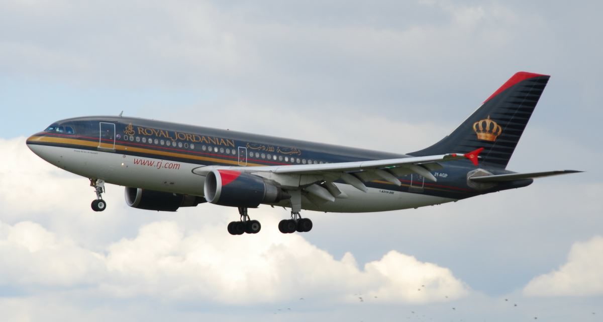What was Royal Jordanian’s Airbus A310 Crown Class like in 2008?
