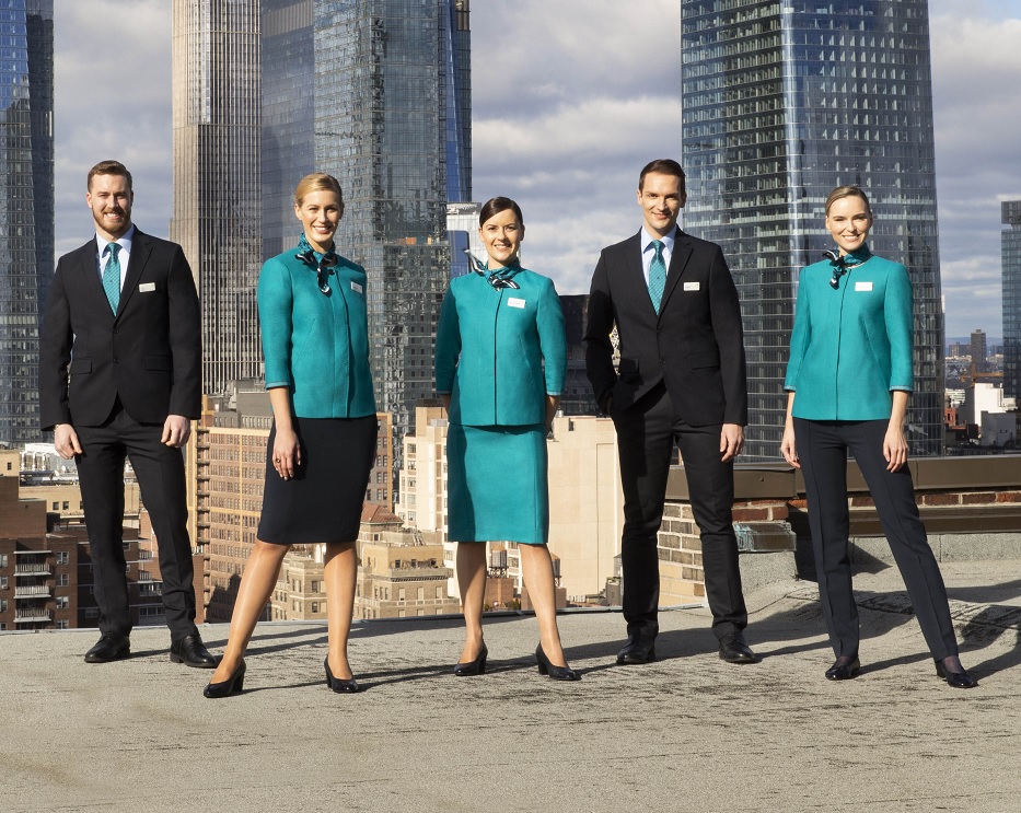 Aer Lingus crew in new uniforms