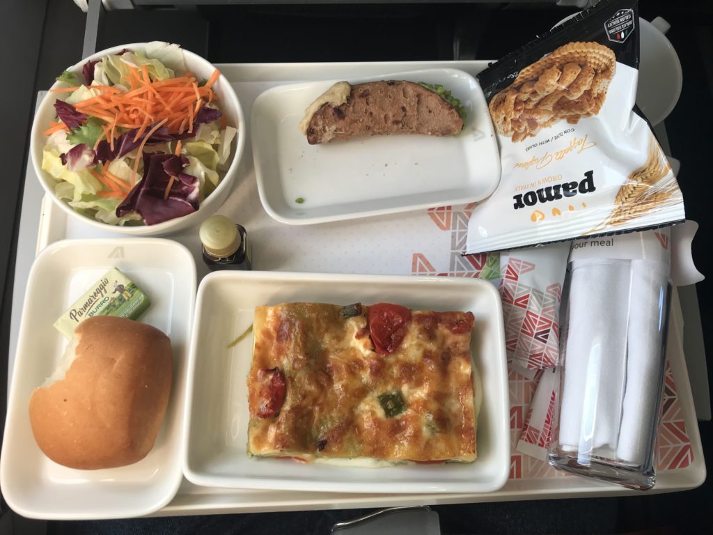 food on a tray