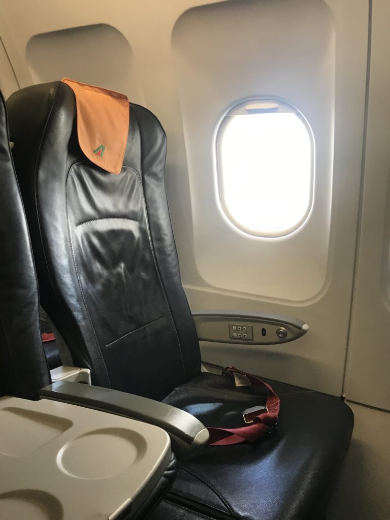 Alitalia A320 Europe business class seat