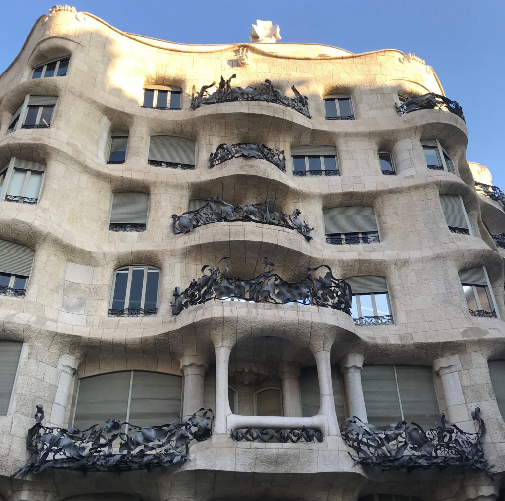 Casa Milà with many windows