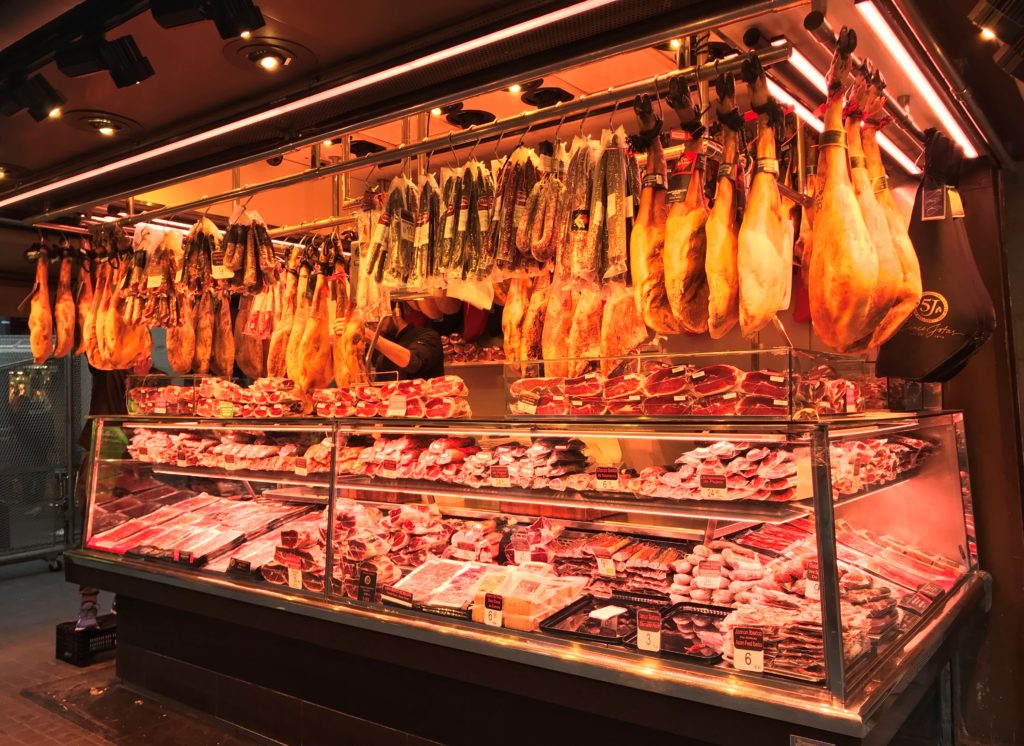 meats and meats in a store