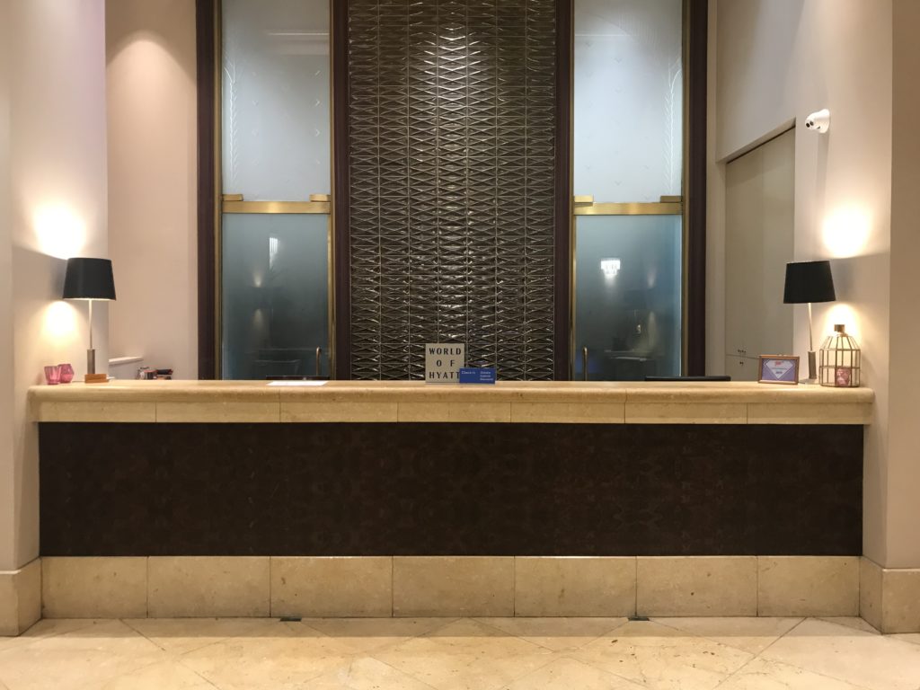 Hotel De Anza San Jose front desk