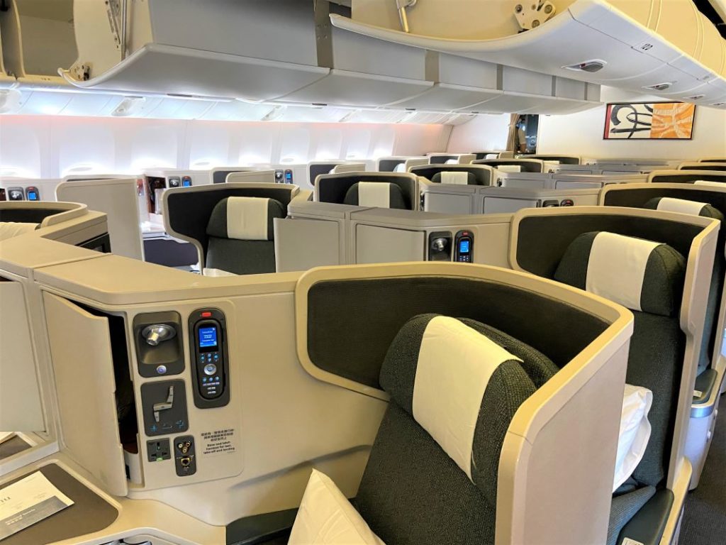 With all aisle business class seating, is there really a 