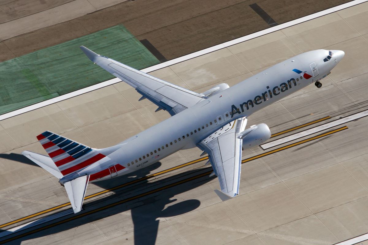 an airplane on a runway