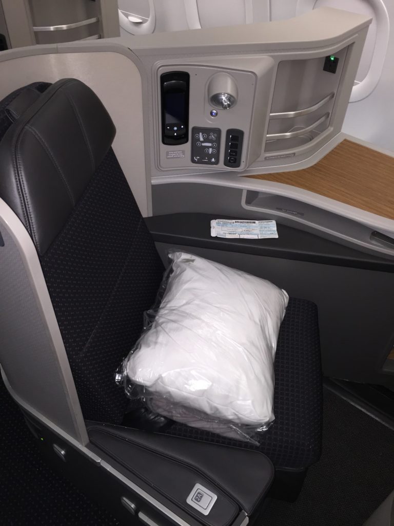 AA Transcon First Class Seat