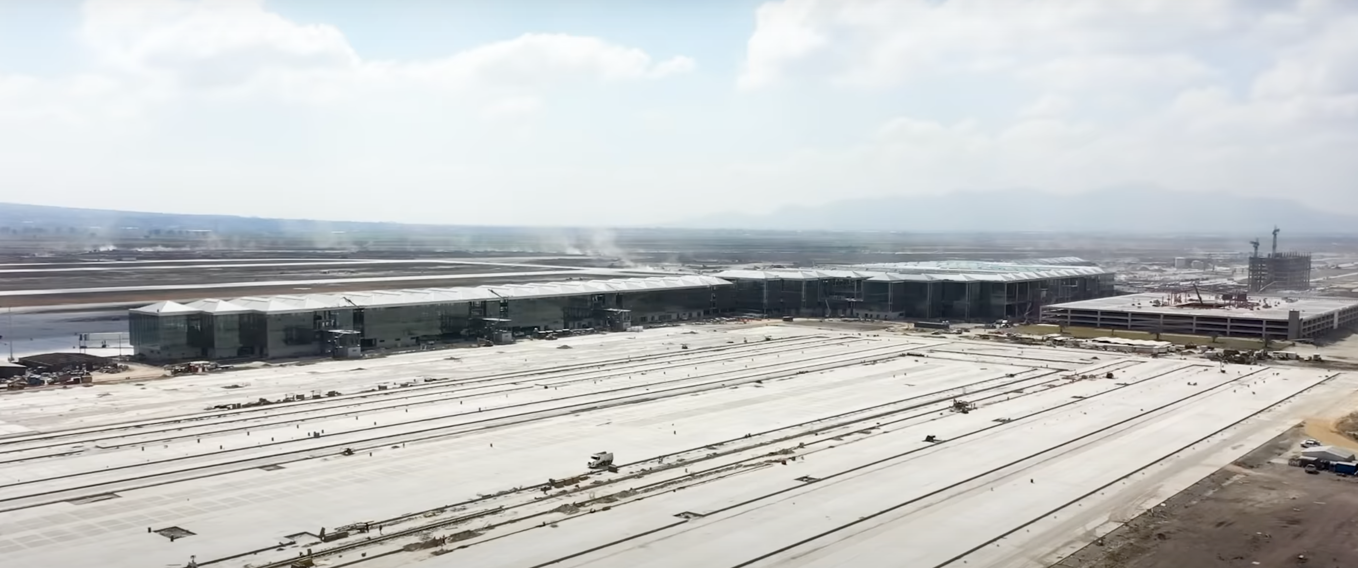 a large building with many tracks