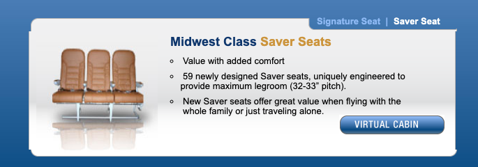 Midwest Class Save Seats Midwest Airlines
