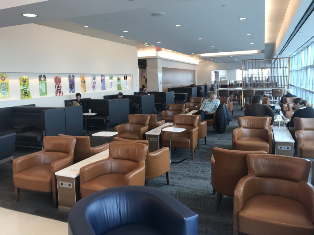Delta Sky Club JFK Terminal 4 seating