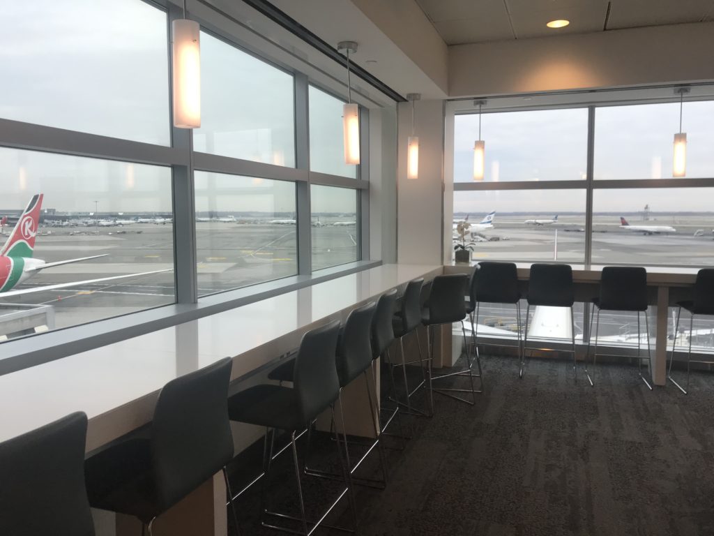 Delta Sky Club JFK Terminal 4 seating