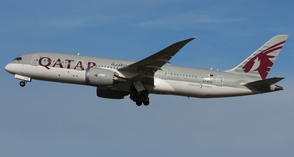 What is Qatar Airways Boeing 787 economy class like Dublin to Doha?