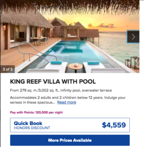 a screenshot of a advertisement for a resort