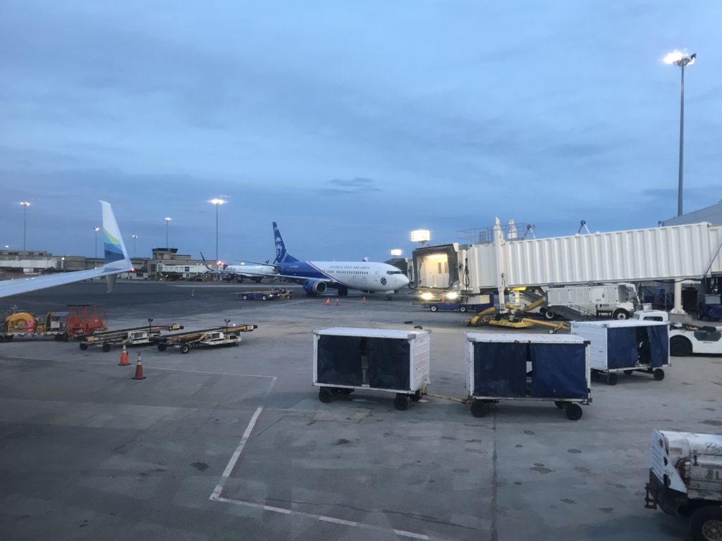 an airplane at an airport