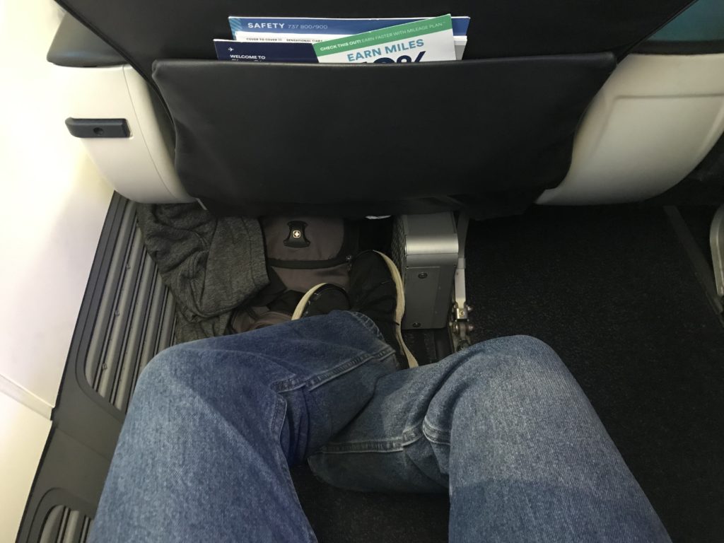 Alaska Airlines 737-900 first class legroom