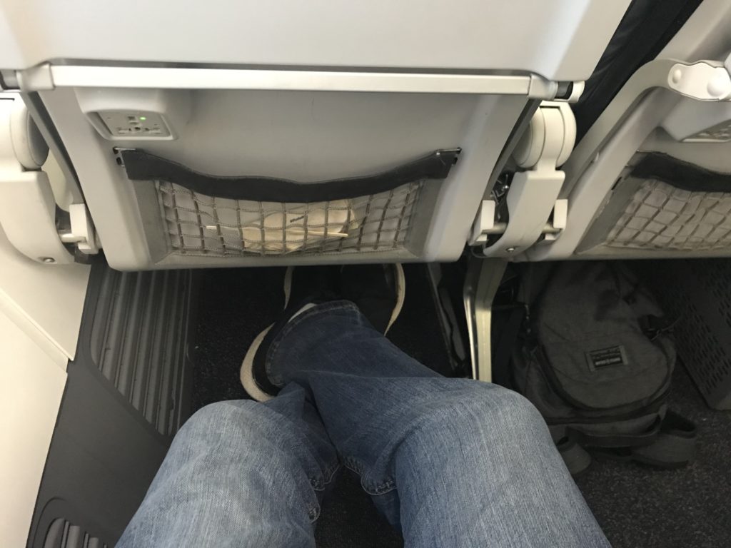 Alaska Airlines 737-900 Premium Class legroom