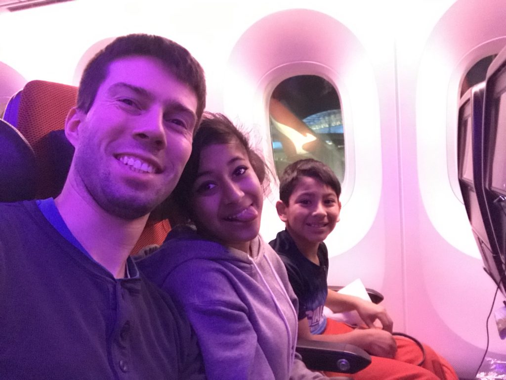 Virgin Atlantic 787-9 economy selfie