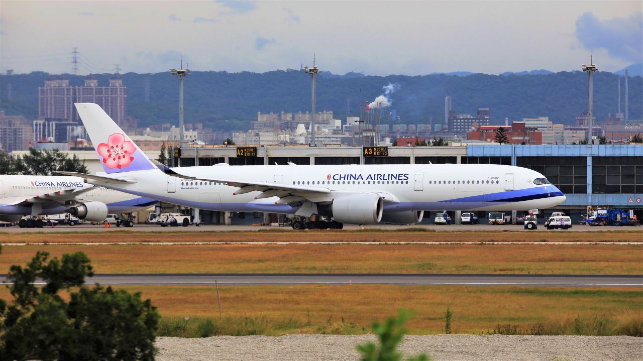 a large airplane on a runway