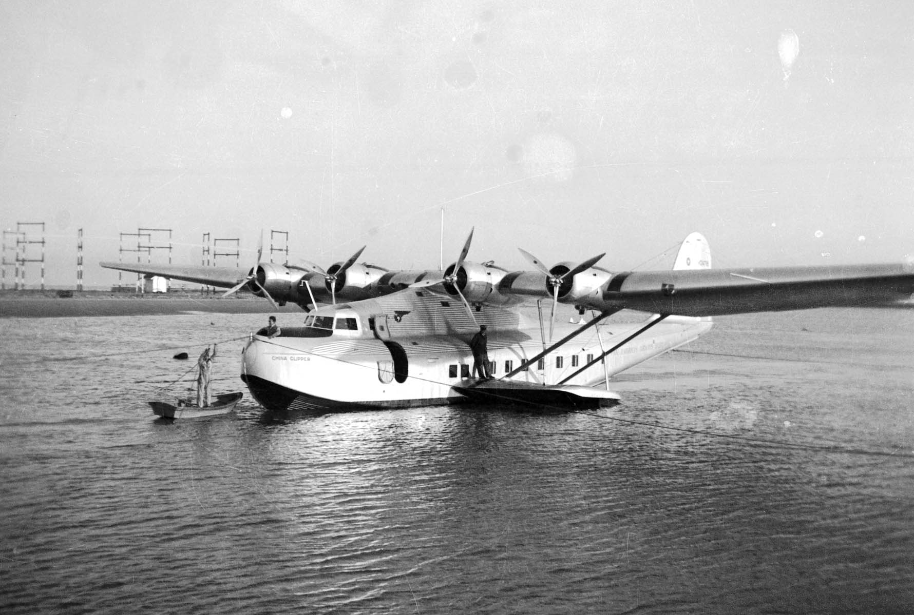 a plane on the water