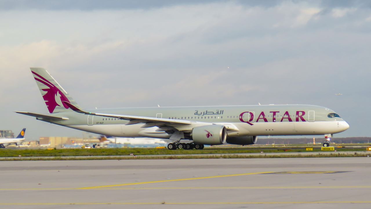 a large airplane on a runway